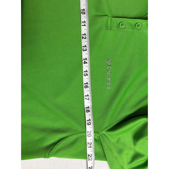 Columbia Men's Green Polo Shirt Omni-Shade Sun Protection - Picture 7 of 8